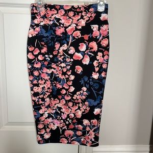 Thalia Sodi floral midi Skirt